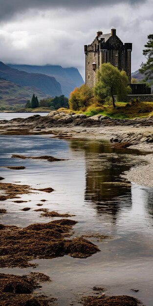 Photo eilean donan castle majestic fortress on calm waters