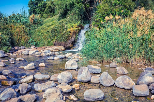 Ein Eyov Waterfall in Tabigha Sea of Galilee Israel