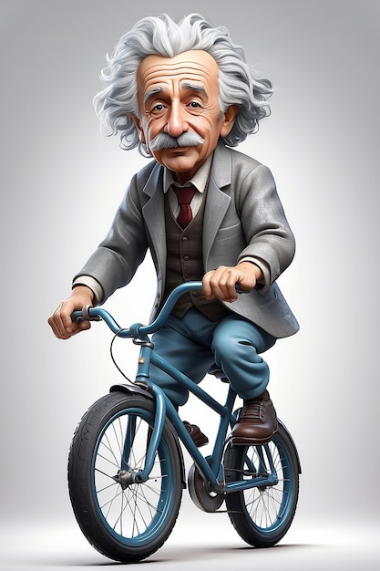 Einstein op wielen Abstract 64K Vector Illustratie