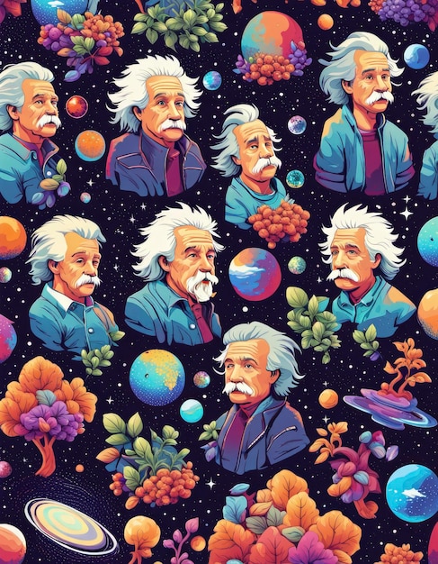 Векторная иллюстрация Эйнштейна