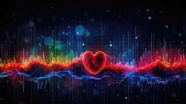 An EKG graph the heartbeat of modern medical diagnostics Generative AI