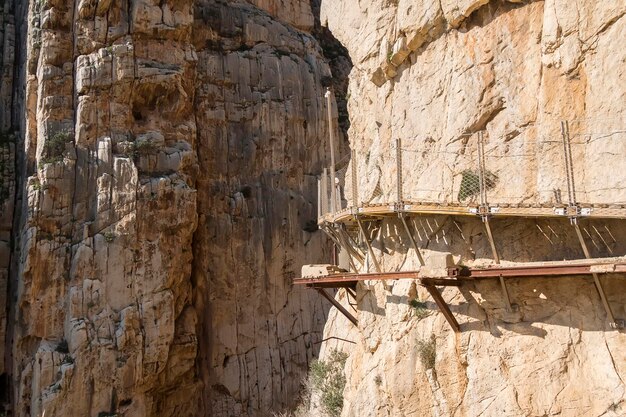 'El Caminito del Rey' King's Little Path World's Most Dangerous Footpath reopened in May 2015 Ardales Malaga Spain