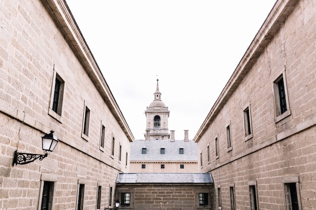 写真 el escorial。秋の王宮の眺め。