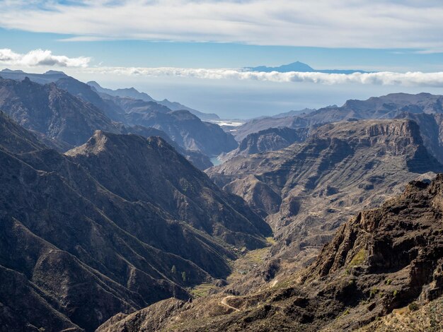 El parralillo reservoir on the way to timagada in grand canary
island spain