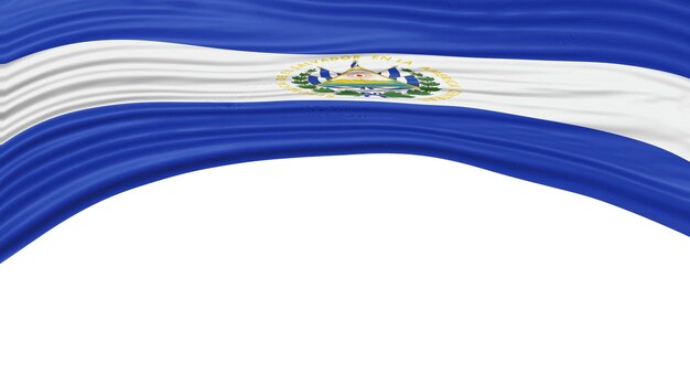 El Salvador Flag Wave National Flag Clipping Path