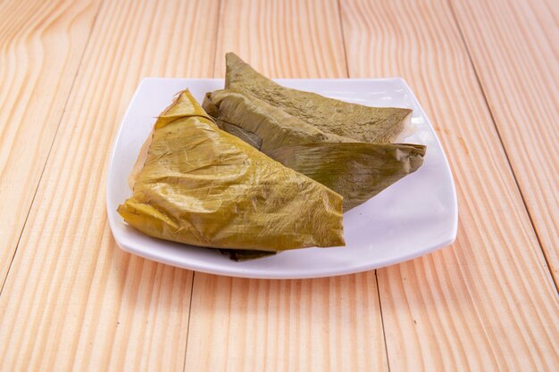 Ela Ada or Steamed sweet rice  dumblings steamed rice cakes wrapped in banana leaf Kerala snacks