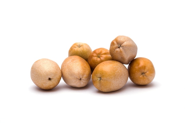 Elaeagnus angustifolia fruits on white background