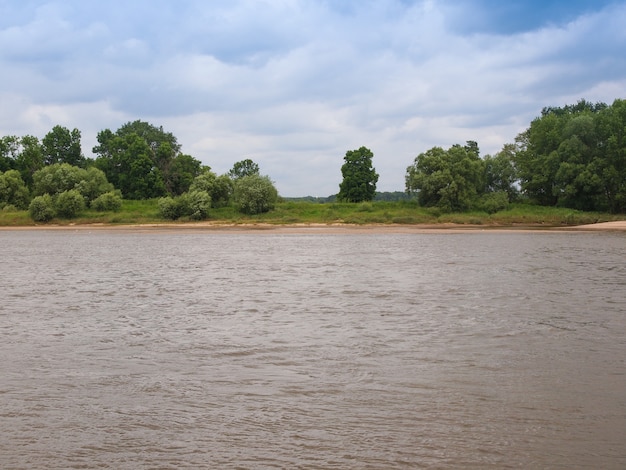 Elbe river in Dessau, Germany