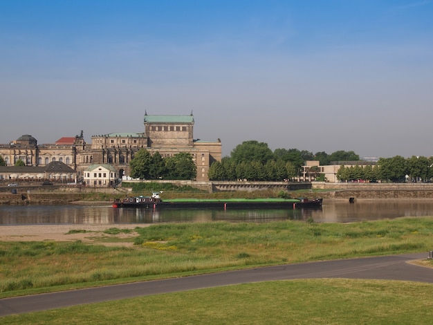 Elbe river in Dresden