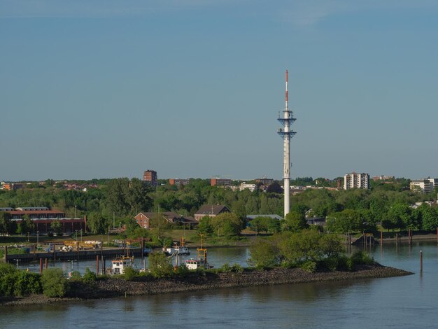 Photo the elbe river in germany