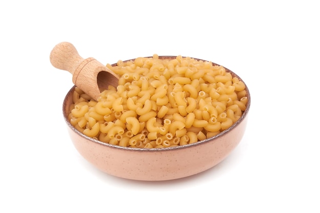 Elbow macaroni isolated