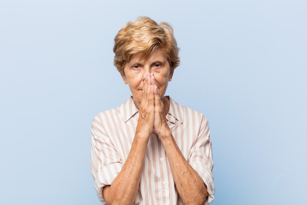 elderly beautiful woman portrait