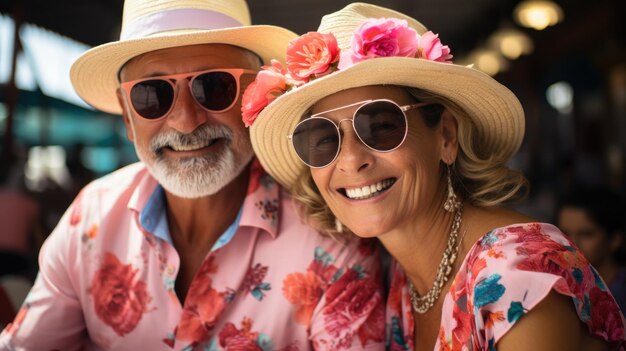 Elderly couple enjoying retirement