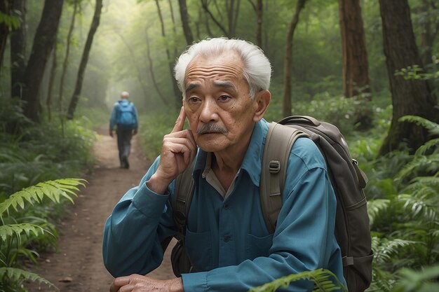 Elderly man who get lost