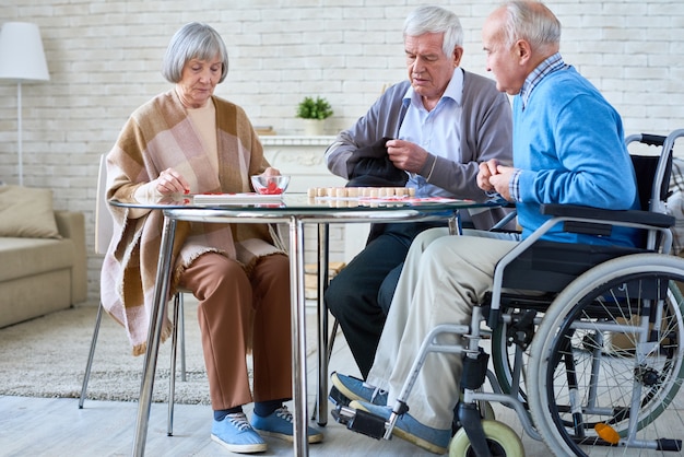 Elderly people in nursing home