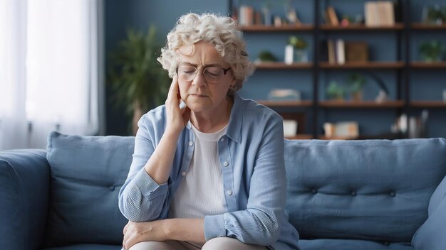 Photo elderly women with pain