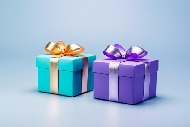 Elderlytailored minimalist style christmas gifts isolated on a gradient background