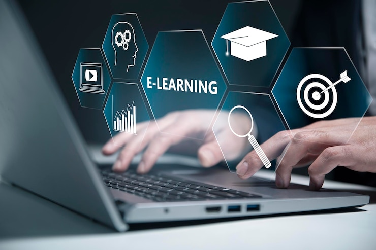 Photo elearning online education internet studying