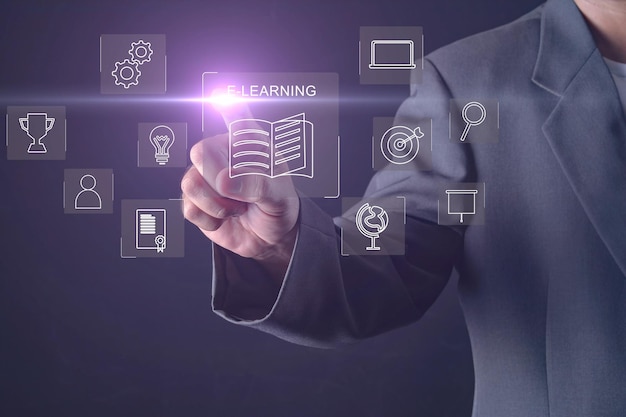 elearning technology concept online education webinar online courses ai and machine learning en