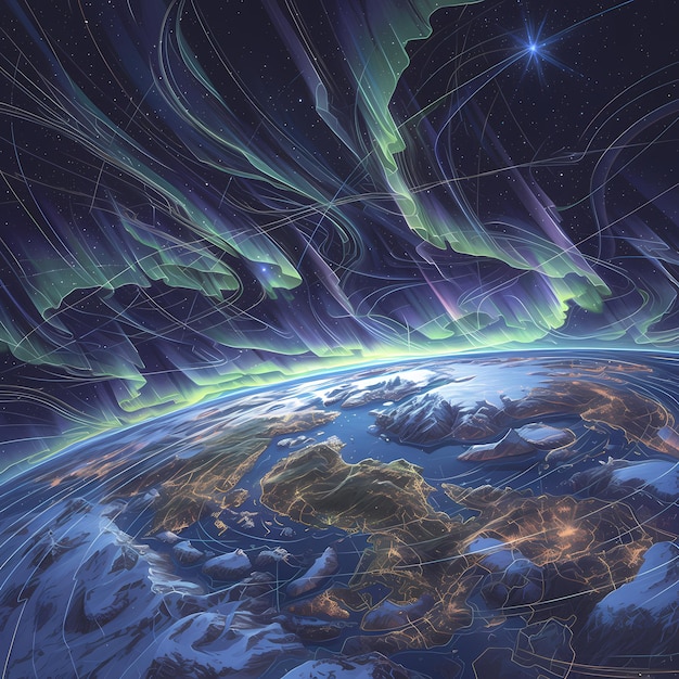 Electric Aurora Over Europe A Cosmic Sight