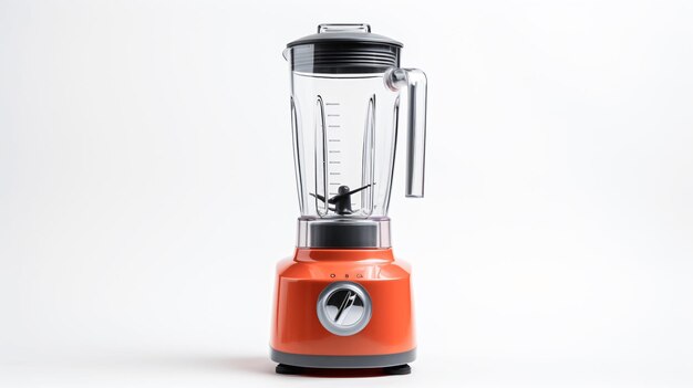 An electric blender on a white background