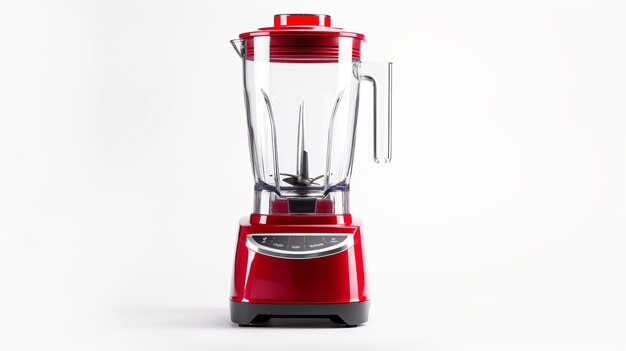 An electric blender on a white background