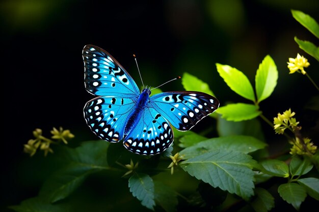 Электрическая магия голубой бабочки