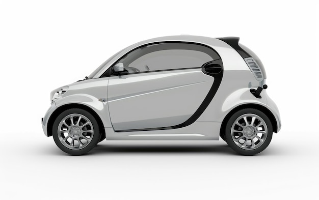 Photo electric car in gray