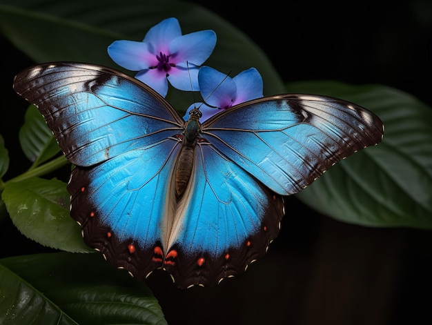 The Electric Display of the Blue Morpho Butterfly