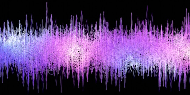 電気エネルギー波音波幾何学的な抽象的な背景3dレンダリング