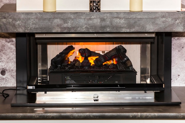 Electric fireplace Photo