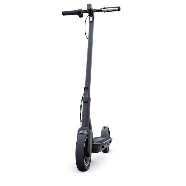 Electric folding scooter for leisure and city trips 3D illustration