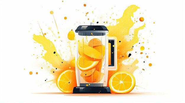 Photo electric juicer with fresh juice