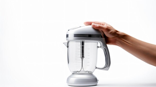 Photo electric mixer blender in hand