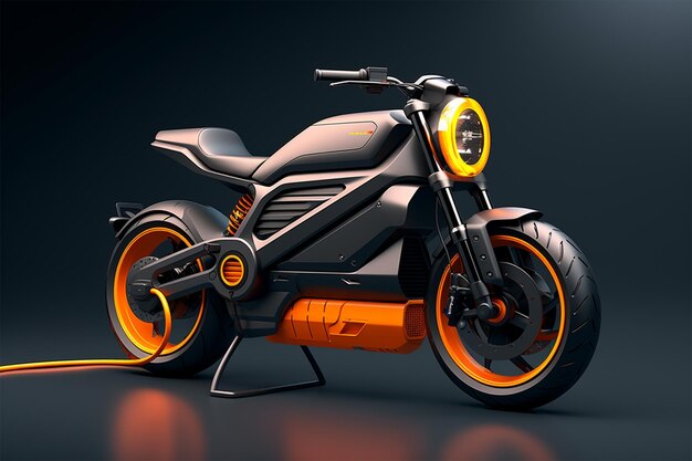 Photo electric motorcycle