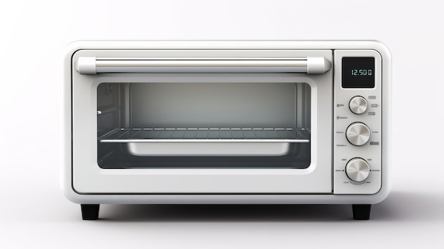 Photo electric oven on white background