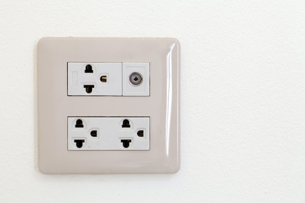 Electric plug in a socket