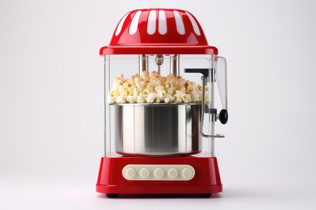 Electric Popcorn Maker Isolated On White Background