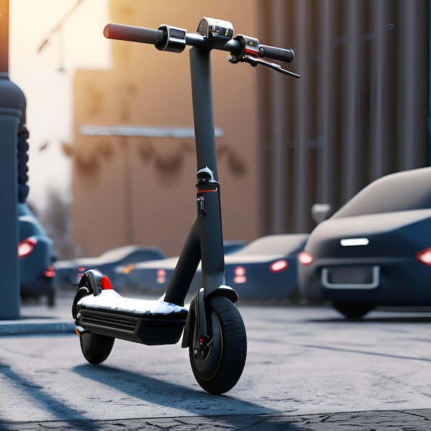 electric scooter in the street