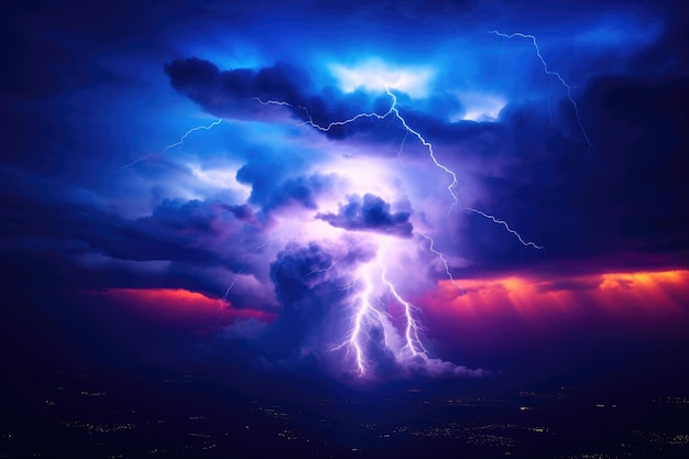 Electric Storm Paints Neon Skies