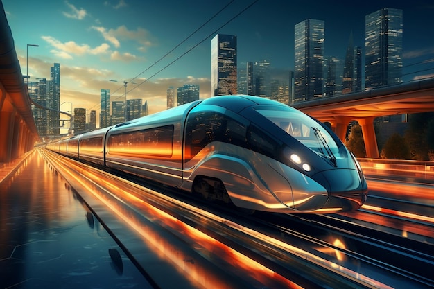 Electric Train Speeding Onward Generative Ai