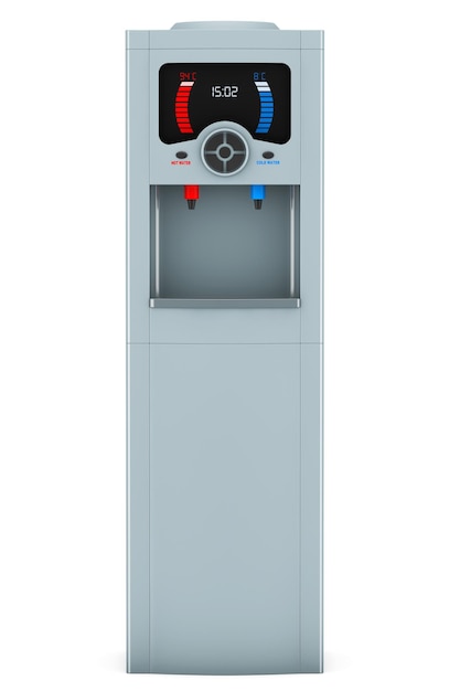 Electric water cooler on a white background