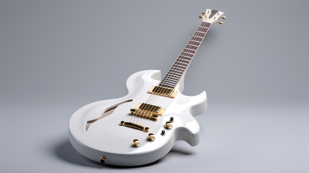 Electric White Guitar