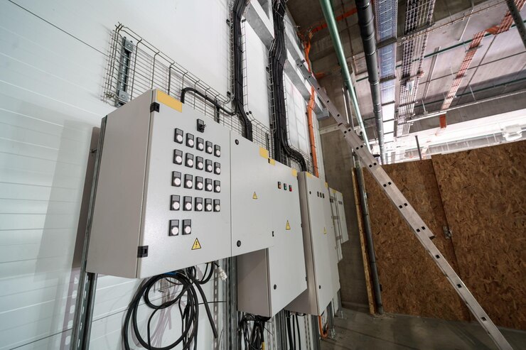 現代 の 工業 建物 の 電気 制御 パネル