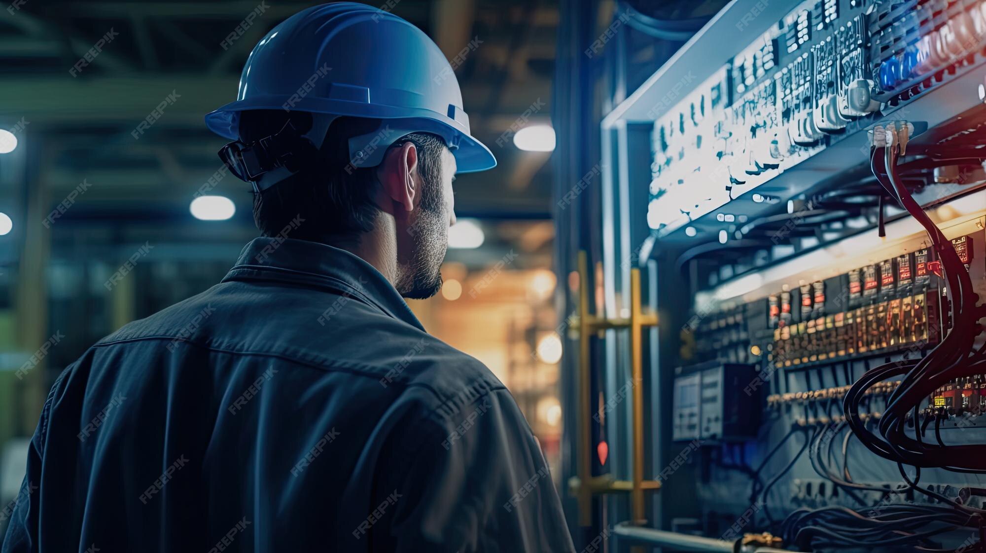 Premium Photo | Electrical engineer programming for automation ...