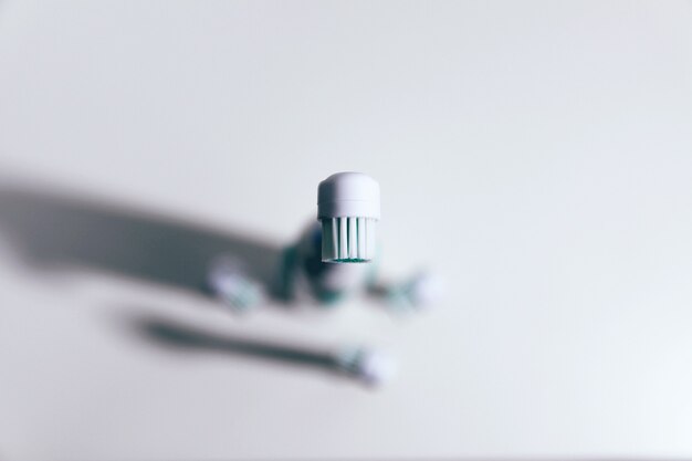 electrical toothbrushes on a white background.