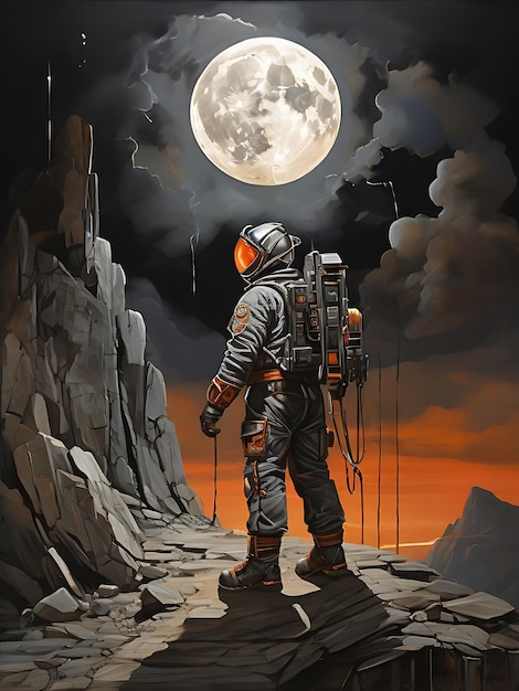 An electrifying archetypal moon miner