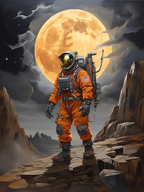 An electrifying archetypal moon miner