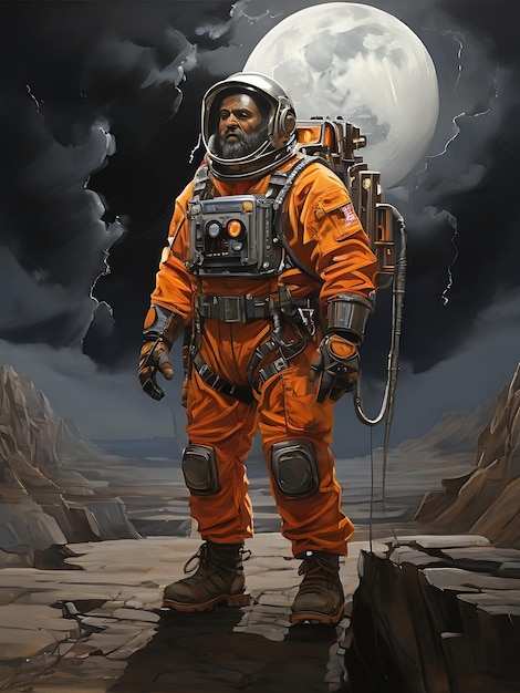 An electrifying archetypal moon miner