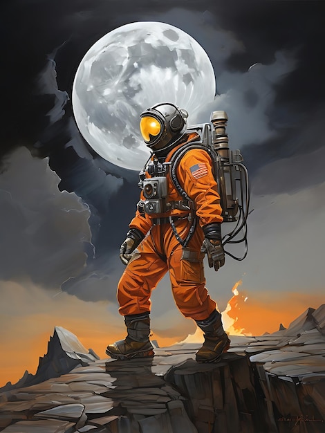 An electrifying archetypal moon miner